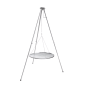Preview: HeRo24 Edelstahl Dreibein T180S mit 60 cm Edelstahl Rost Kette Hacken Wirbel