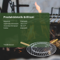 Preview: Edelstahl Grillrost 44,5 cm  alles in 5 mm  mit Loch für Gusseinsatz inm Set enthalten 45 46 47 cm Kugelgrill