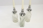 Mobile Preview: HeRo24 Kerzenhalter Flaschenkerzenhalter Flaschenkerzenständer 3er Set (Farbe: Silber)