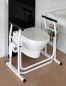 Preview: WC-Aufstehhilfe- mobiles-Toiletten Stützgestell Haltegriff für Badezimmer Stützgriff Halteschiene (M).