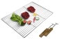 Preview: Edelstahl Grillrost eckig 54 cm x 34 cm inklusive 2 Griffe ! Preview: Edelstahl Grillrost eckig 54 cm x 34 cm inklusive 2 Griffe !