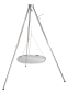 Preview: Edelstahl Dreibein Schwenker Grillgestell & Tasche mit 60 cm Grillrost verchromt