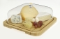 Preview: Käseglocke Käsebrett 26 x 26 cm Bambusbrett mit Kunststoffdeckel  B Ware !