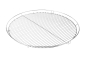 Preview: Grillgalgen -Schwenkgrill mit Erdspies -Edelstahl mit Grillrost 70 cm verchromt