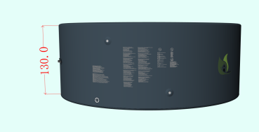 Preview: Aufblasbarer POOL / Swimmingpool innendurchmesser 320 cm Aussenmaß 350 Höhe 130 cm