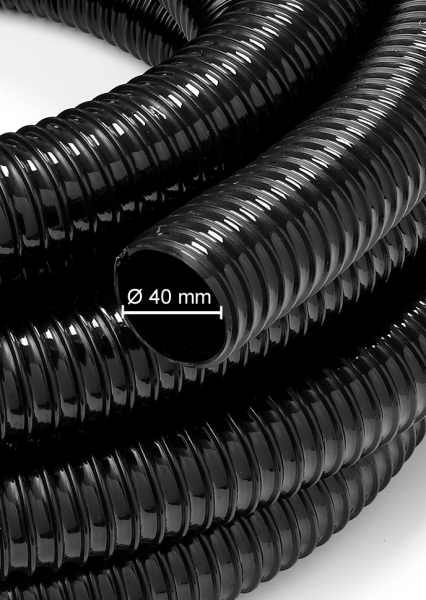 PVC Spiralschlauch     Ø 40 mm /30 m lang      für Teiche  & Bachläufe