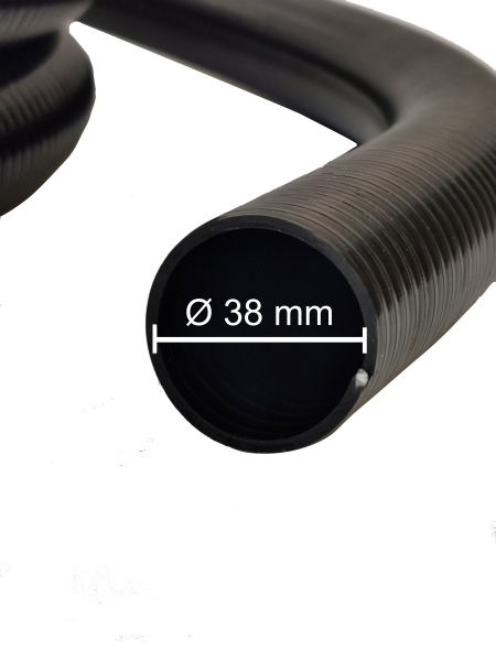 PVC Profi Teichschlauch Ø 38 mm / 10 m  Top Qualität    verklebbar V Type